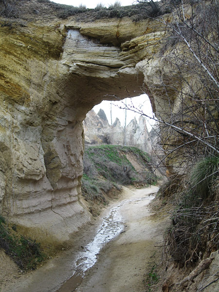 Natural Bridge in Red Valley, Capadocia, Turkey