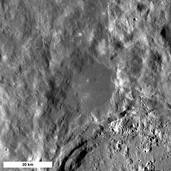 northwest rim of King Crater